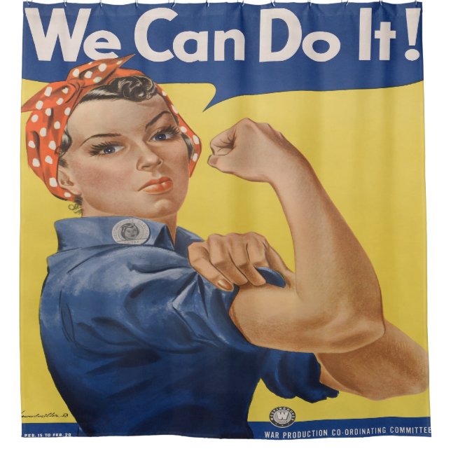 Rideaux De Douche Rosie the Riveter (Devant)