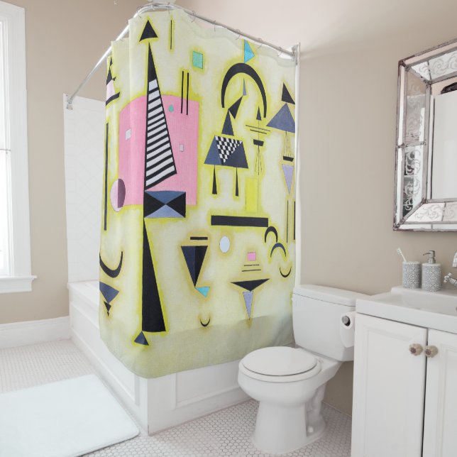 Rideaux De Douche Rosy définitif, Wassily Kandinsky (En situation)
