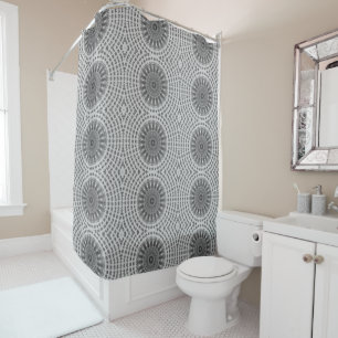 Rideaux De Douche Roue Mandala Brun Clair