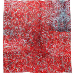 Rideaux De Douche Rouge grunge textureabstract, antique, art, arrièr