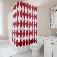 Rouge Jacquard Crimson rose Petit Diamant Forme
