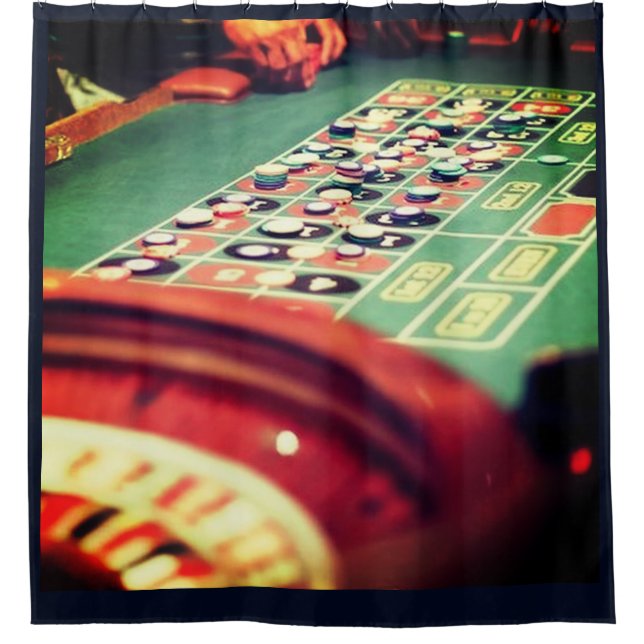 RIDEAUX DE DOUCHE ROULETTE LAS VEGAS (Devant)