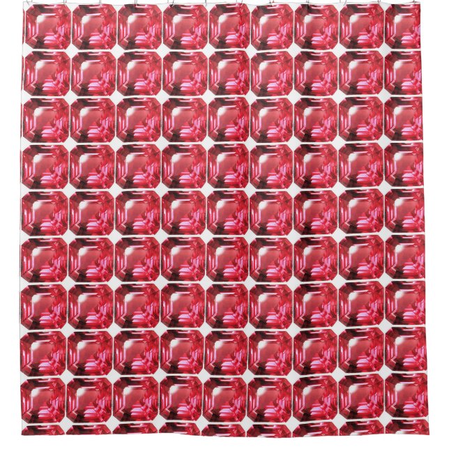 Rideaux De Douche Ruby Gemstone rose (Devant)