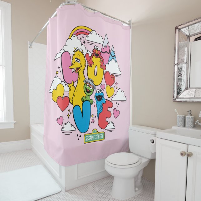 Rideaux De Douche Rue Sésame | Amour (En situation)