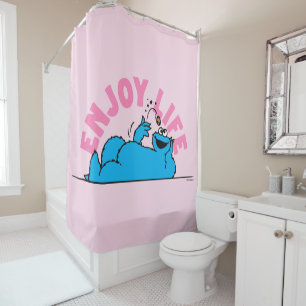 Rideaux De Douche Rue Sésame Cookies Monster Enjoy Life