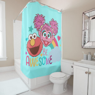 Rideaux De Douche Rue Sésame   Elmo & Abby - Soyez génial