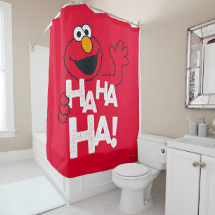Rideaux De Douche Rue Sésame   Elmo - Ha Ha Ha Ha !