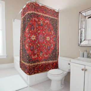Rideaux De Douche Rug perse rouge de Mashhad