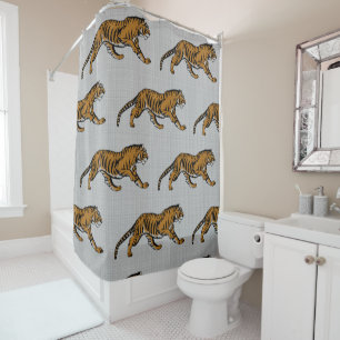 Rideaux De Douche Rugir! Je suis un tigre ! -