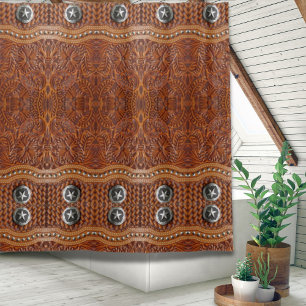Rideaux De Douche Russe Sud-Ouest Cowboy Western Pays Motif