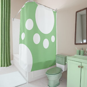 Rideaux De Douche Sage Green : Doigts modernes en blanc