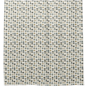 Rideaux De Douche Sage Vert & Beige Bohème Style Abstrait