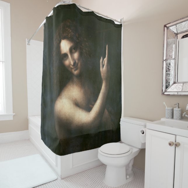 Rideaux De Douche Saint Jean Baptiste, Léonard de Vinci (En situation)