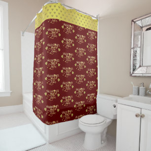 Rideaux De Douche Saint-Valentin Calligraphie Rouge
