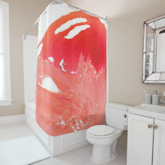 Rideaux De Douche Salle de bains de ski de passage de montagne