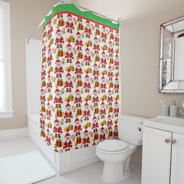 Rideaux De Douche Santa Baby  (En situation)