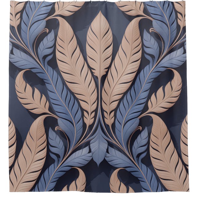 Rideaux De Douche Saraswati Feather Relief (Devant)