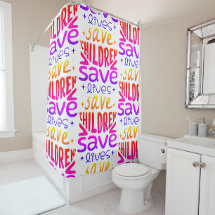Rideaux De Douche Sauver les enfants, sauver des vies