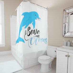 Rideaux De Douche Sauvez nos océans