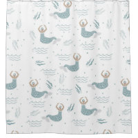 Scandi Cute Dancing Mermaid Illustration Mer