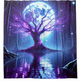 Rideaux De Douche Scène Artsy Moonlight