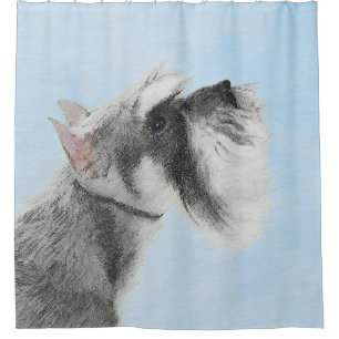 Rideaux De Douche Schnauzer (Giant, Standard) Peinture - Chien Art