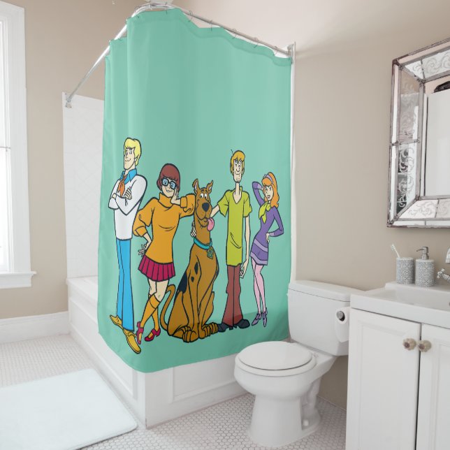 Rideaux De Douche Scooby-Doo | Gang 14 entier Mystery Inc (En situation)