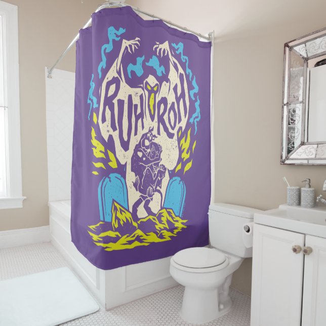 Rideaux De Douche Scooby-Doo | Ruh Roh Scooby & Shaggy (En situation)
