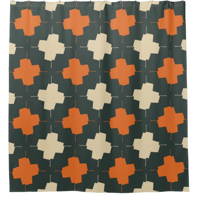 Rideaux De Douche Seamless pattern with bright geometric elements on (Devant)