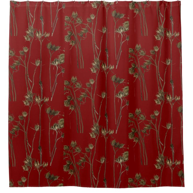 Rideaux De Douche Seed Pods on a Shower Curtain (Devant)