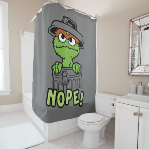 Rideaux De Douche Sesame Street   Oscar the Grouch Nope!