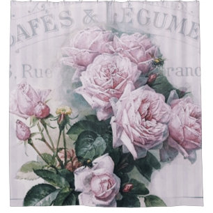 Rideaux De Douche shabby chic, découpage, victorien, français chic