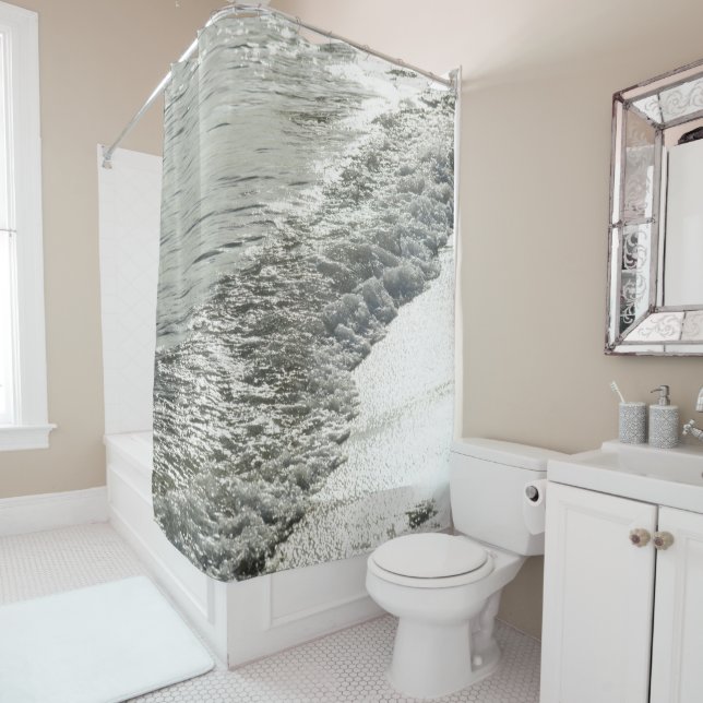 Rideaux De Douche Shimmering Caribbean Ocean Glam 1 (En situation)