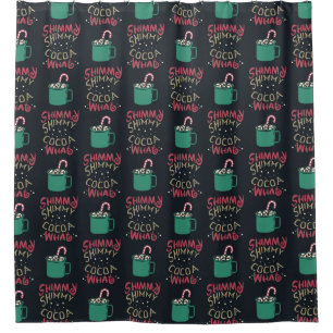 Rideaux De Douche Shimmy Shimmy Cocoa Motif de Noël
