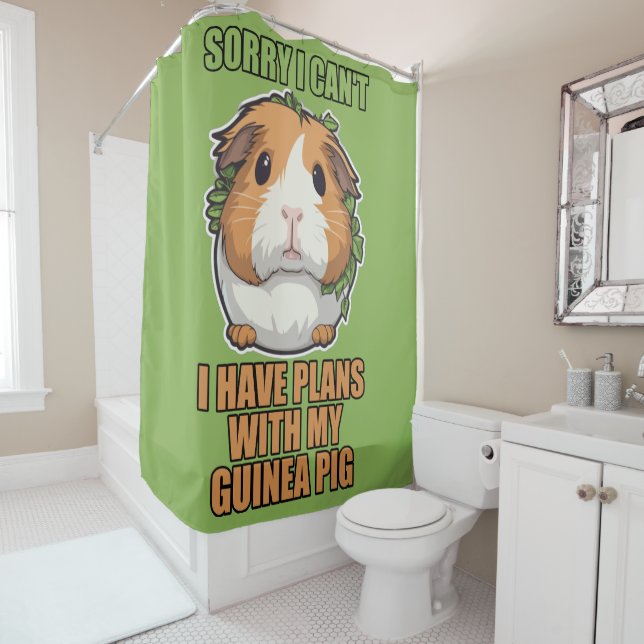 Rideaux De Douche Sir Squeaks-a-Lot, Esquire (En situation)
