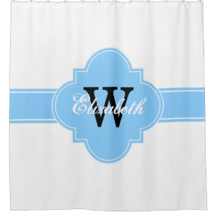Rideaux De Douche Sky Blue Whal Marocain #5 Chevron 1IQRN