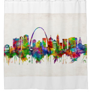 Rideaux De Douche Skyline de St. Louis Missouri