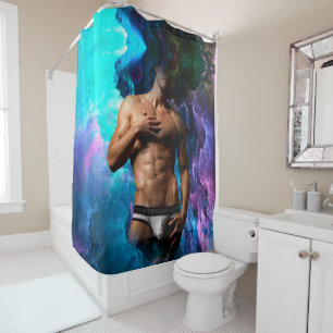 Rideaux De Douche SlipperyJoe's sous-vêtements pour hommes musclés r