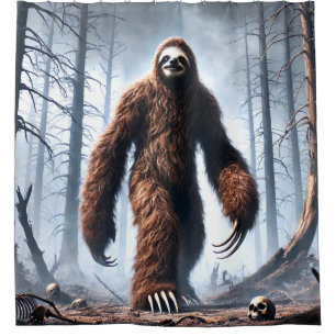 Rideaux De Douche Sloth Monster