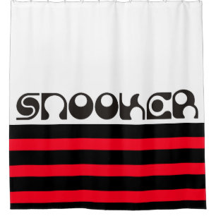 Rideaux De Douche SNOOKER police moderne + vos idées