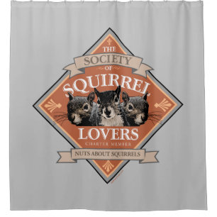 Rideaux De Douche Société des Amoureux des Écureuils - écureuil drôl