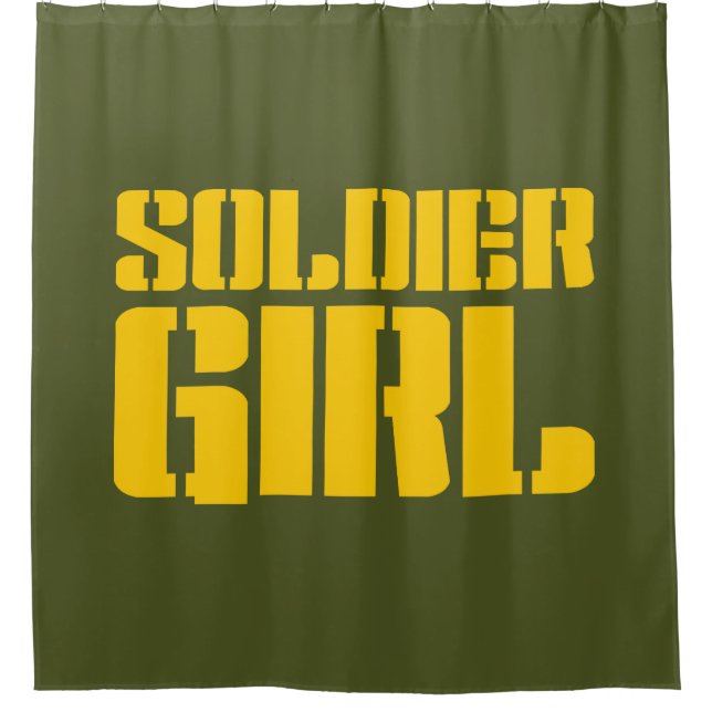 RIDEAUX DE DOUCHE SOLDIER GIRL (Devant)