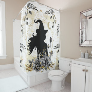 Rideaux De Douche Sorcière contemporaine d'Halloween 3