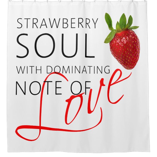 Rideaux De Douche Soul aux fraises (Devant)