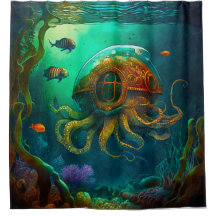 Sous-Marin Octopus Sous La Mer