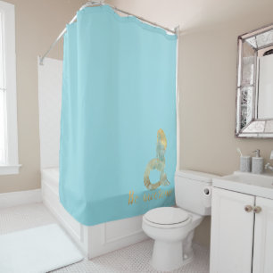 Rideaux De Douche Soyez génial Gold Aqua Sparkle Mermaid