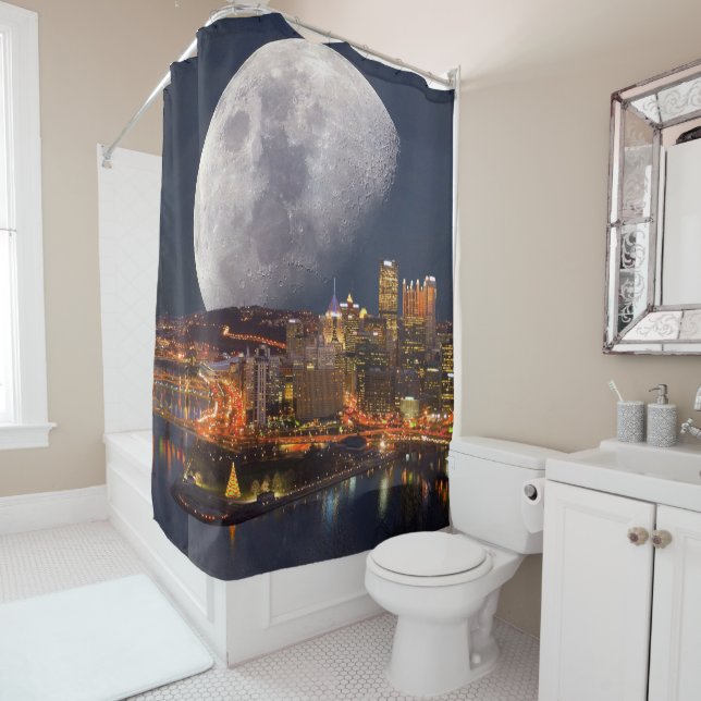 Rideaux De Douche Spacey Pittsburgh (En situation)