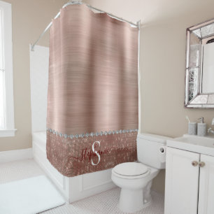 Rideaux De Douche Sparkle doré doré Rose féminin personnalisé