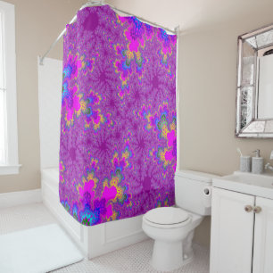Rideaux De Douche Speckle arc-en-ciel rose