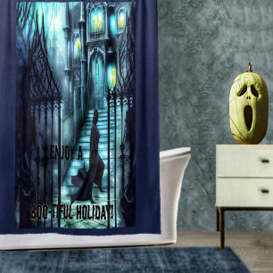 Rideaux De Douche Spectre Sur Les Marches